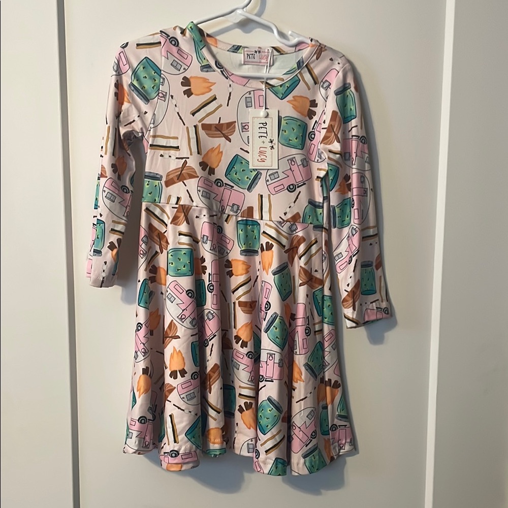 Colorful Patterned Kids Dress